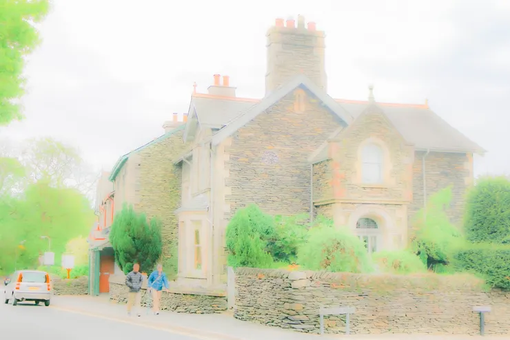 湖區溫德米爾的石頭屋