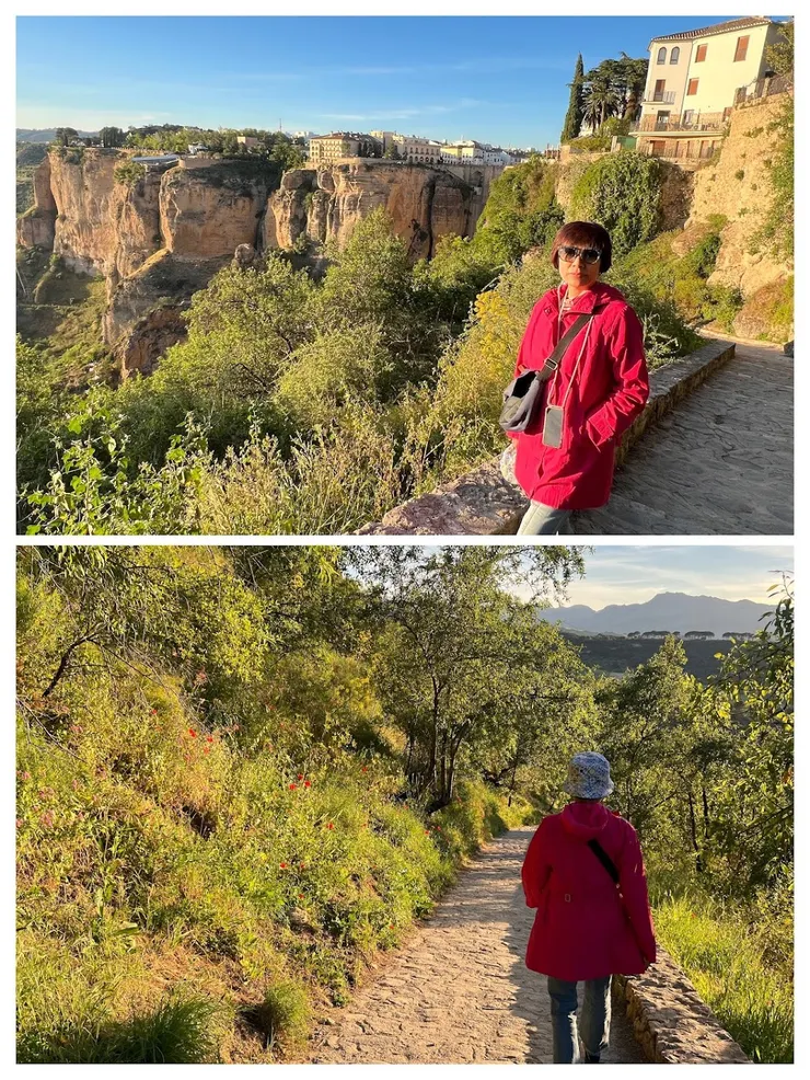 往下走才能看到新橋全景