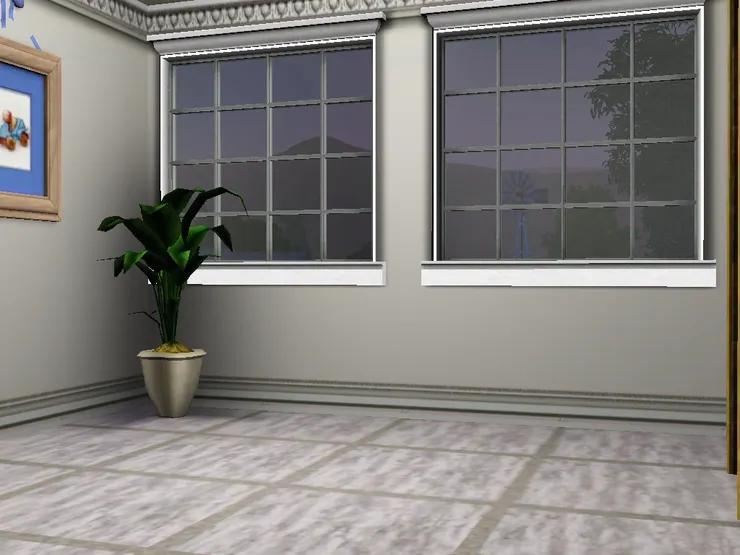 我選了這款大得來又不是落地玻璃的窗子，格子感覺也嚴肅些。