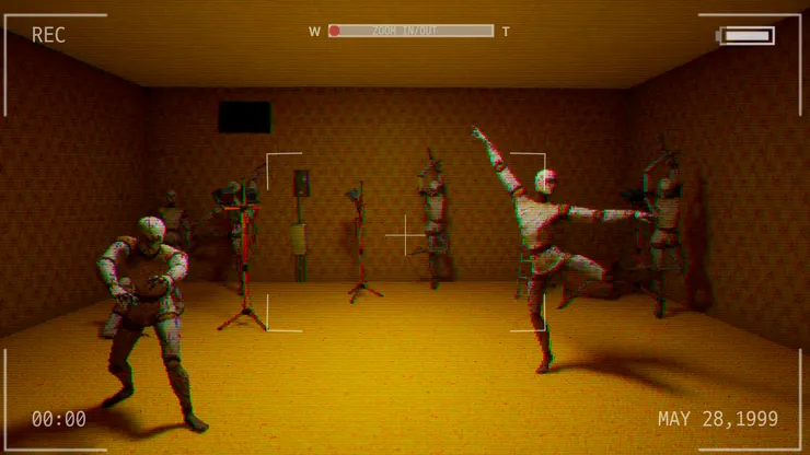 他們要錄下一些異常和怪物，而且遊戲也還原了附近有異常時，攝像機畫面會有雜訊的後室設定