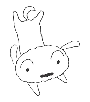 乖巧、聽話、隨時待命，還要負責收拾爛攤子的白色小狗。（這不就是收假後要面對各種需求的我嗎？