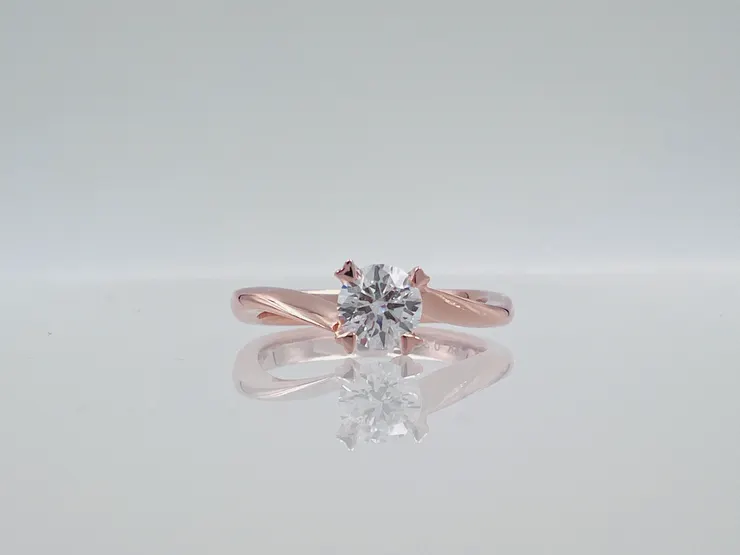 玫瑰金鑽戒玫瑰金婚戒