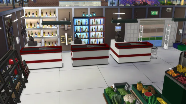 大門的右邊是收銀處。