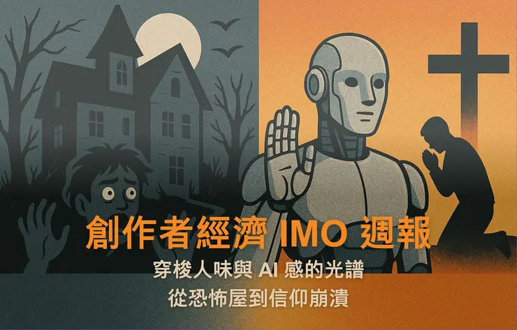 IMO 📣 週報｜穿梭人味與 AI 感的光譜：從恐怖屋到信仰崩潰