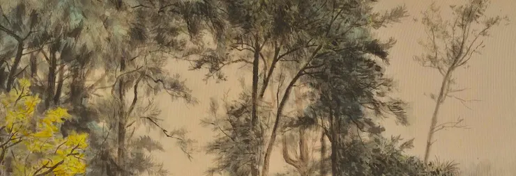 〈林間小徑〉局部－木麻黃