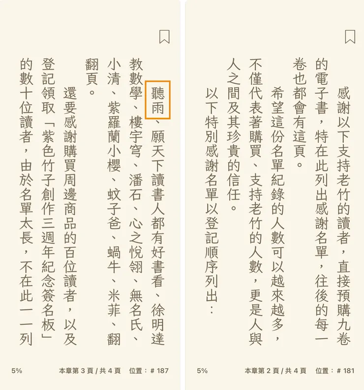 從第四卷開始的特別感謝名單,非常感謝大家的支持