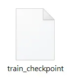 訓練完產生train_checkpoint