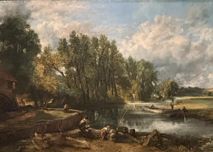 <史特拉福磨坊> 約翰·康斯特伯 攝於《從拉斐爾到梵谷：英國國家藝廊珍藏展》展覽   奇美博物館  