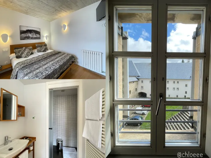 房間有兩扇窗，外面風景超級好