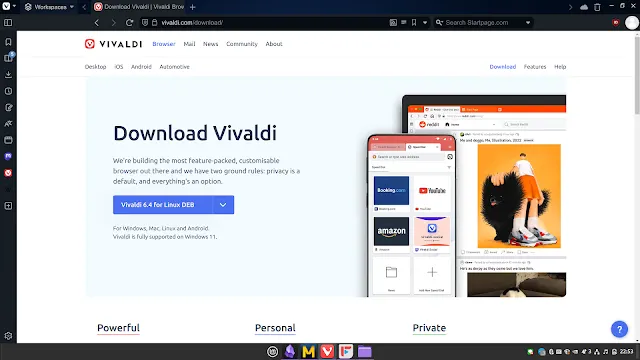不在軟體管理員的程式可以到官方網站去看看有沒有Linux版本的安裝檔