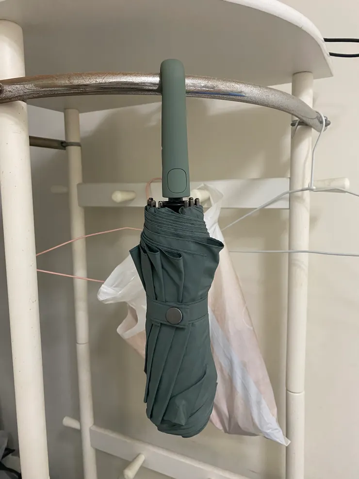 沒當時照片 但就像這樣掛在嬰兒車上