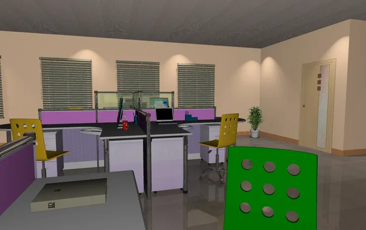 坐在經理室門口那組不知算幸運還是不幸。