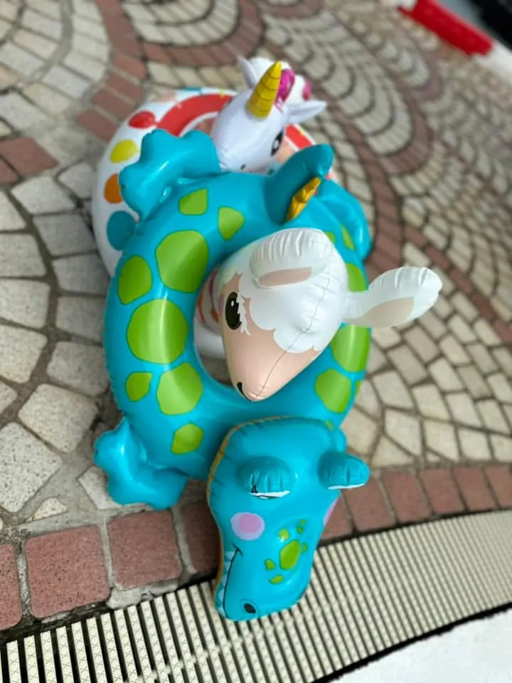 自備泳圈佳;或者現場排泳圈