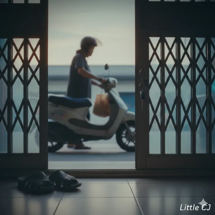 天剛亮就出門的媽媽。