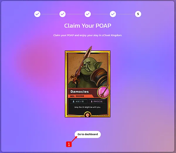 zCloak Network｜免費領取POAP教學 @ zkID App