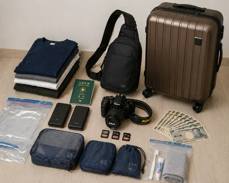 行李準備示意圖