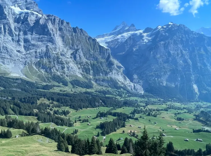 回到格林德瓦，尋覓著想要拍的夢幻山坡