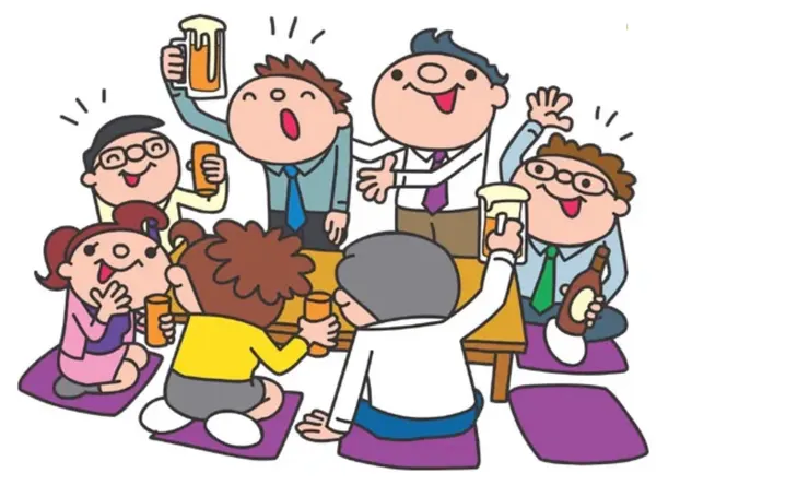 韓國的尾牙情景圖