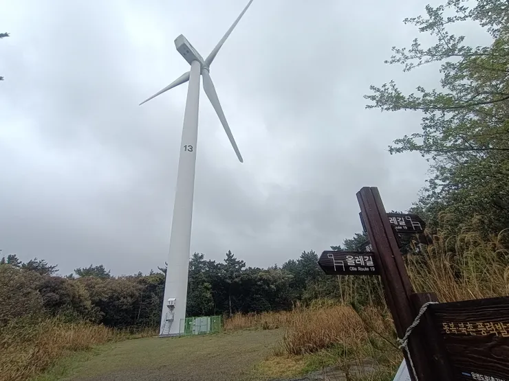 經過風力發電，沿路聽到低噪音