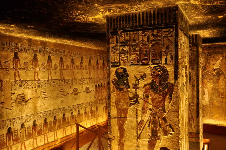 剛走進賽提一世陵墓之景象