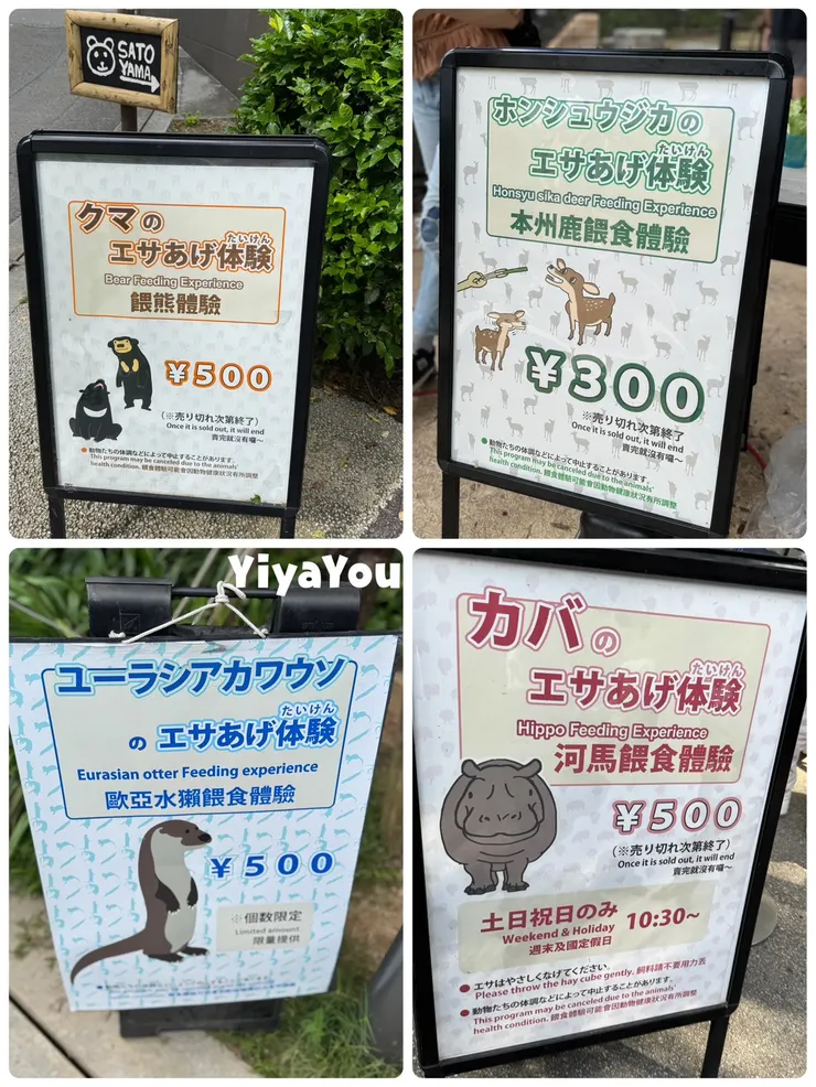 餵食體驗須另外付費，邊走邊逛，看到有興趣餵食的小動物可以體驗看看。