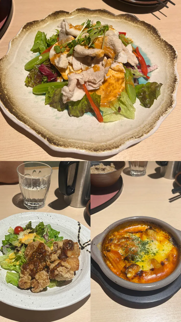 今天的晚餐~洗完澡後馬上就可以吃飯太幸福啦🥰