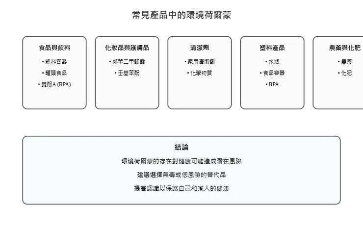 環境荷爾蒙（內分泌干擾物）的常見來源與風險