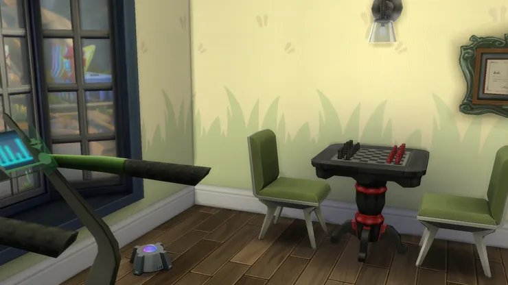 我很喜歡綠色,所以這房間用綠色為主色。