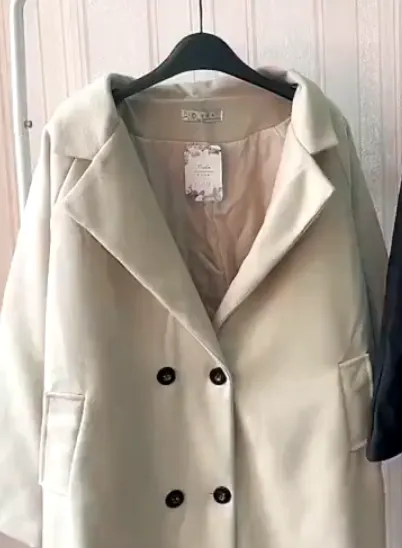 梨卡 長版外套 保暖外套