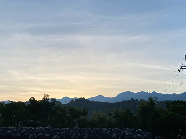 客家文化園區的晨曦