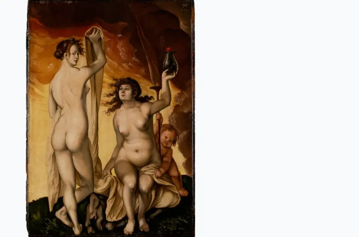 「兩個女巫」,Hans Baldung Grien,1523年。
