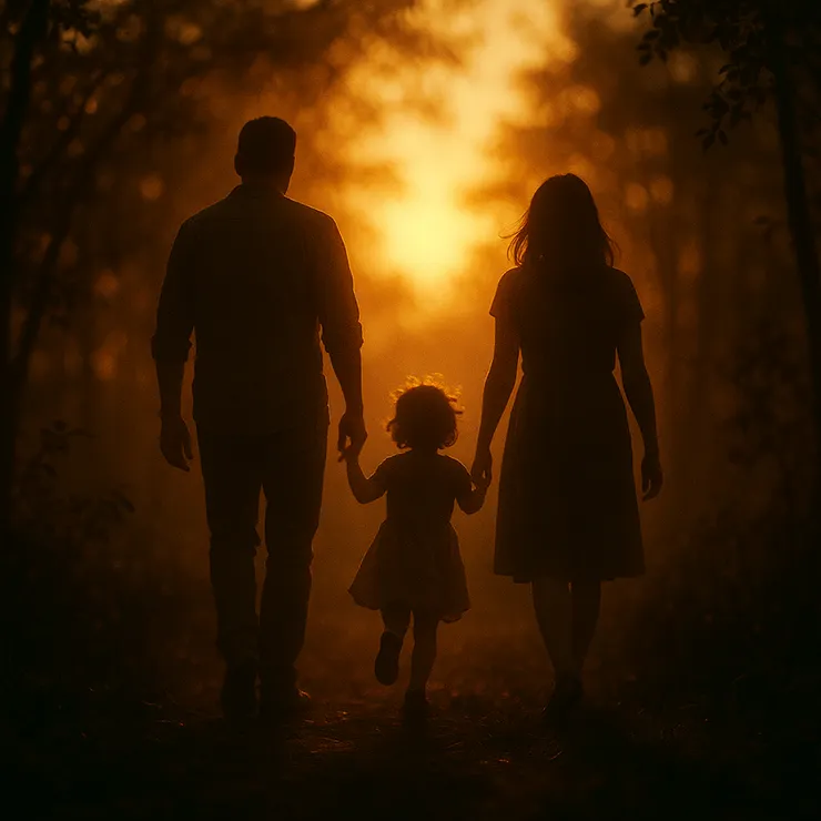 孩子的笑聲在林間回盪，責任的重量悄然落進巨獸心裡。