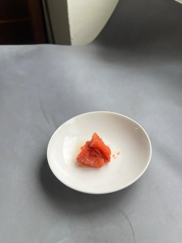 這樣一點點就可以配一碗飯了。