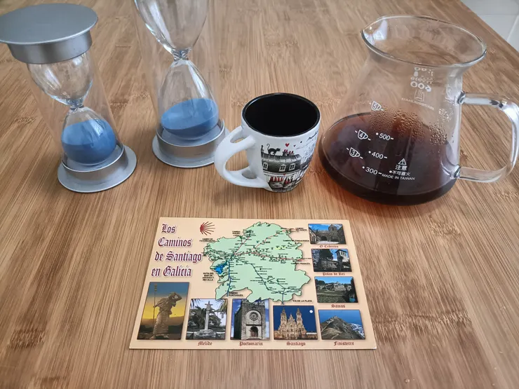 明信片在我走完法國之路後寄給自己