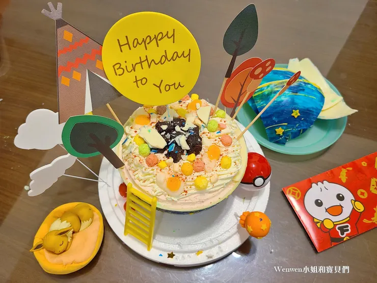精靈寶可夢生日蛋糕 敲敲蛋糕 這不是翻糖因翻糖不好吃 dessert365 (4).jpg