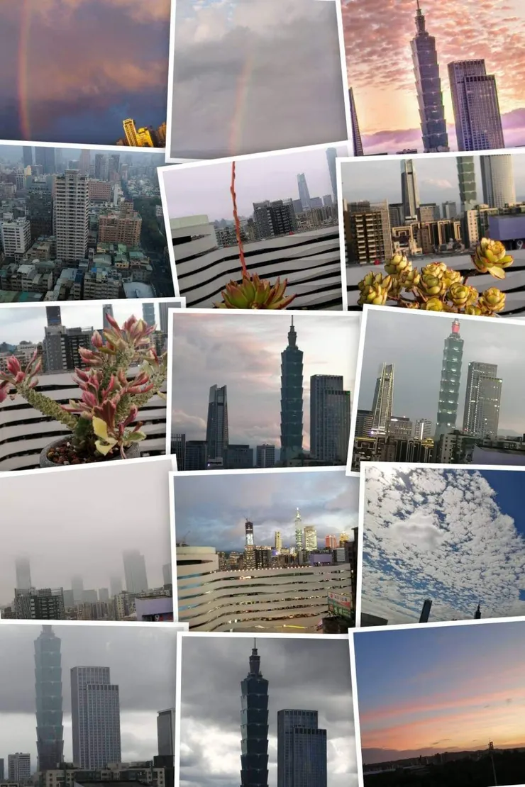 還住在臺北時，爸媽家樓上的頂樓可以直接眺望101大樓，所以雙十節直接VIP看煙火，跨年夜也是，懷念