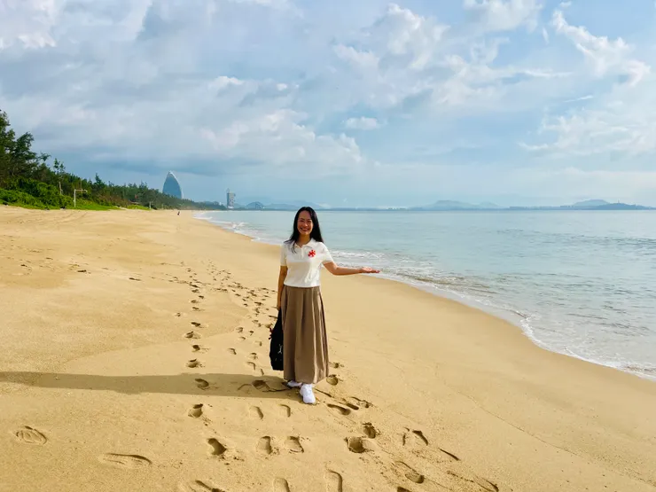 三亞市銜接南海的美麗沙灘