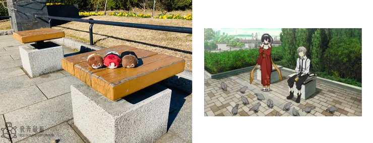 山下公園方形椅