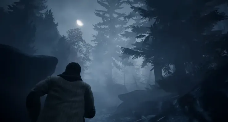 在霧與月光交錯的夜裡，他追逐的不只是出口，而是那道能照亮恐懼的光。