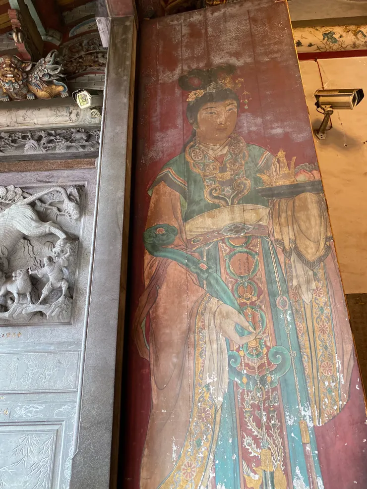 傳統豬血土漆彩繪門神