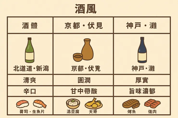 地域風味比較(口感矩陣圖)