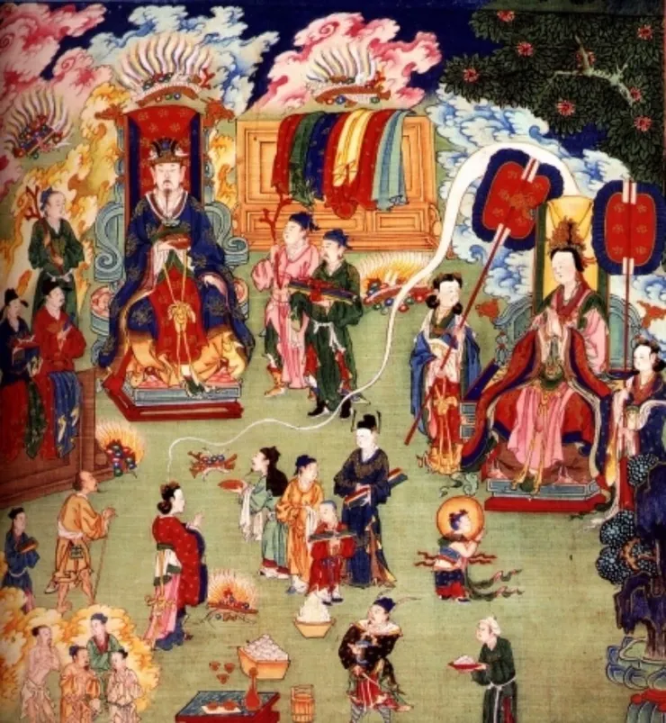 善財童子 拜開敷一切樹花主夜神