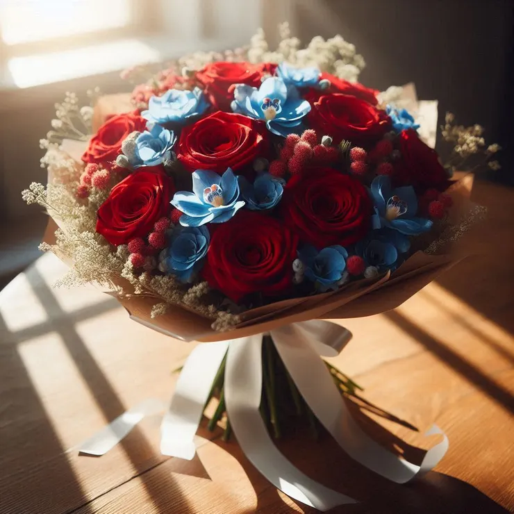 浪漫永生花花束