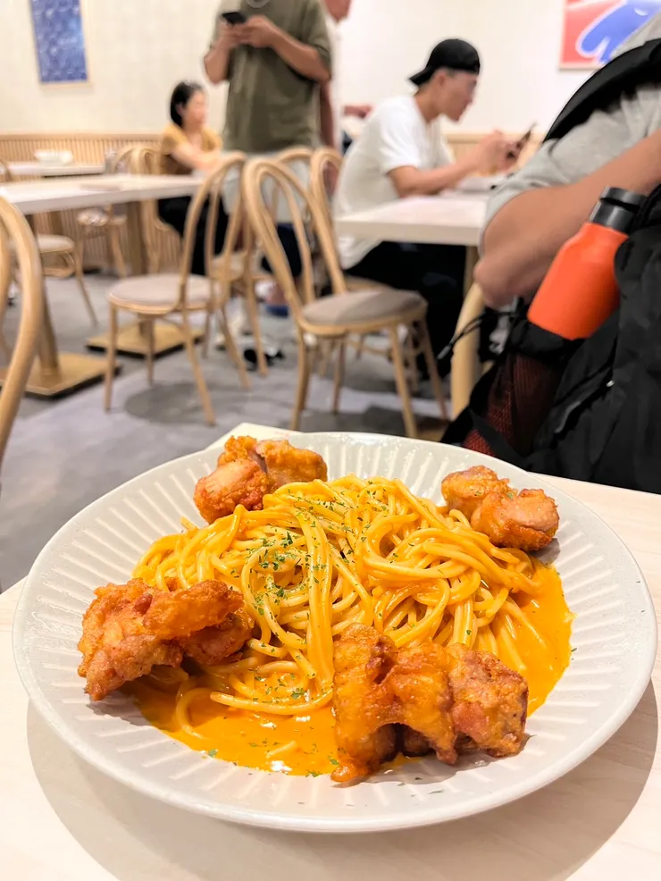 辣奶油起司炸雞義大利麵  160元