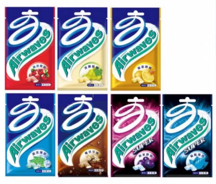 Airwaves口香糖口味（沁涼黑莓口味似乎已經下架）。圖／取自蝦皮