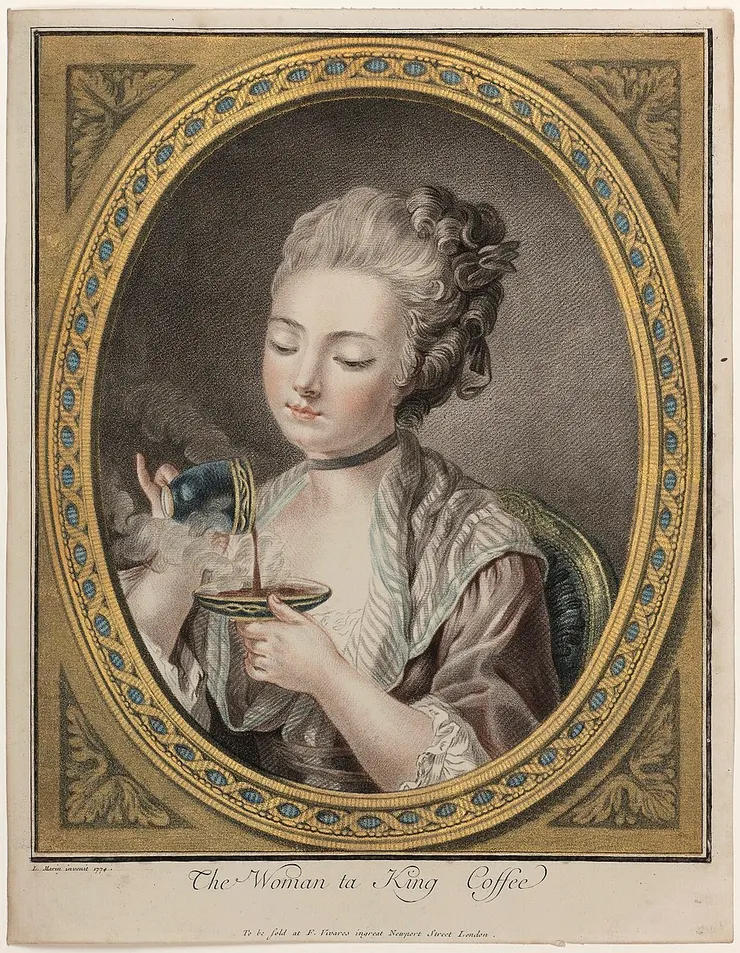 來源：The woman taking coffee