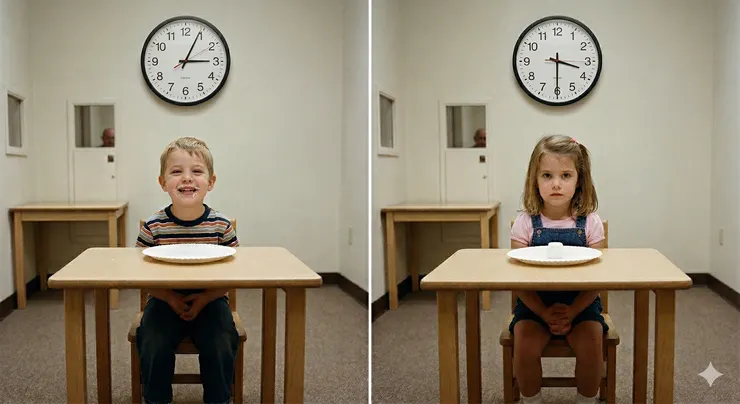 實驗等待示意圖