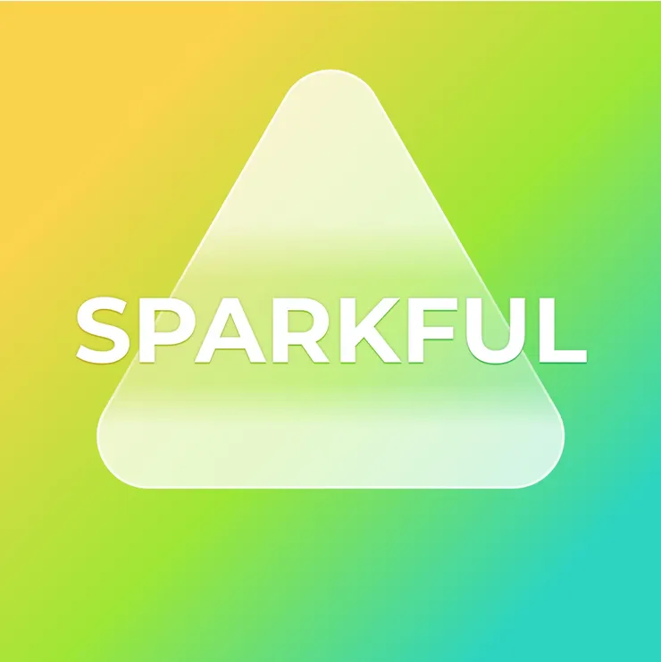 可能是顯示的文字是「 SPARKFUL 」的圖形