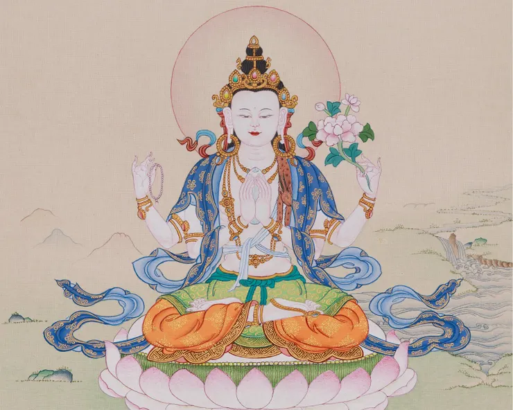 四臂觀音 Made by RitualThanka