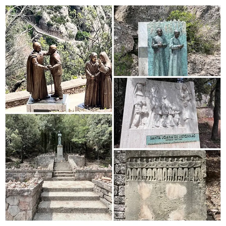 往「Creu de Sant Miquel十字架」途中的雕塑